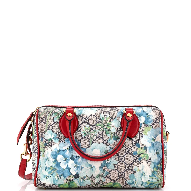 Gucci tote bags for women with a spacious interiorConvertible Boston Bag Blooms Print GG Coated Canvas Small