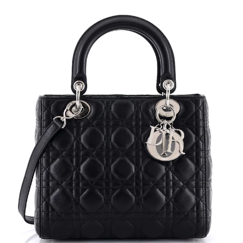 Fashion - forward Christian Dior tote bags for the modern womanLady Dior Bag Cannage Quilt Lambskin Medium