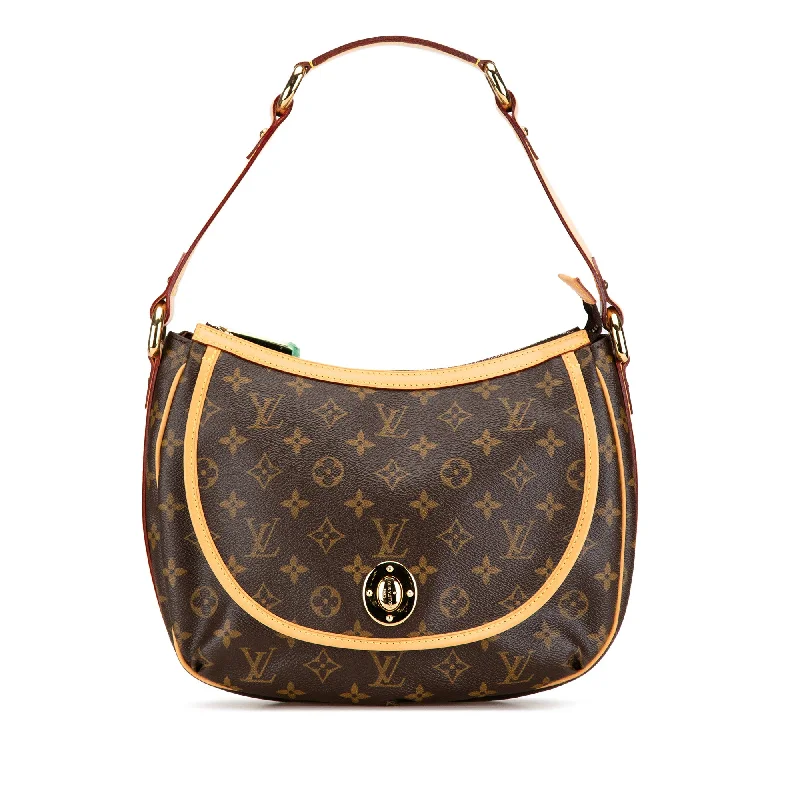 Louis Vuitton Twist bags with the iconic LV - turnlock closureBrown Louis Vuitton Monogram Tulum PM Shoulder Bag