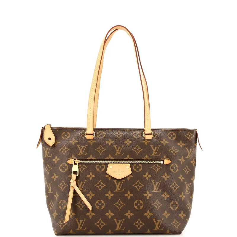 Ladies Louis Vuitton shoulder bags with a single - handle silhouetteIena Tote Monogram Canvas PM