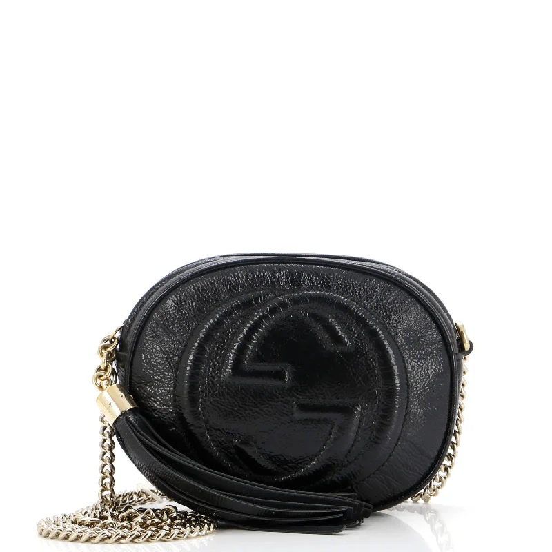 Gucci handbags for women with a metal - framed claspSoho Chain Bag Patent Mini