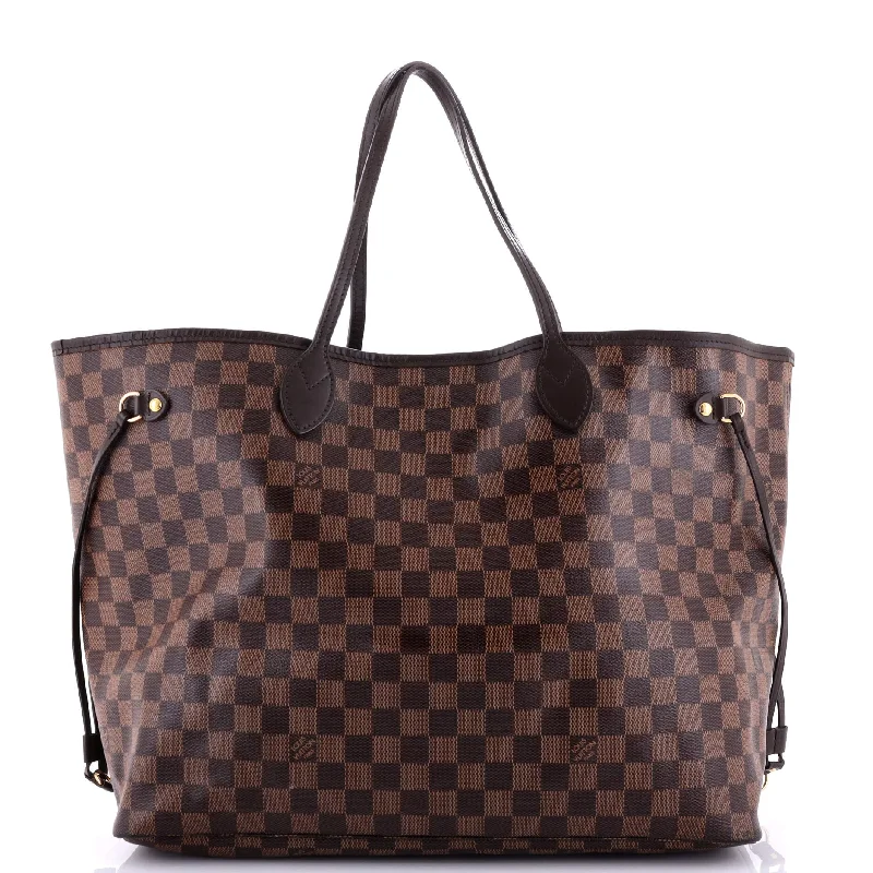 Louis Vuitton handbags with a metal - framed clasp for durabilityNeverfull NM Tote Damier GM