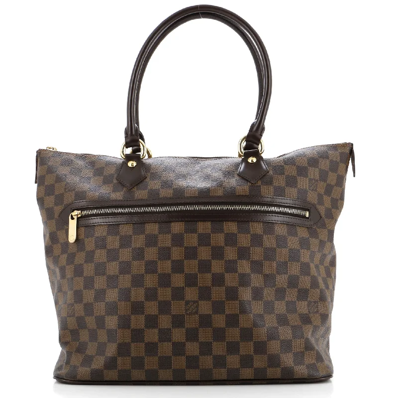 Louis Vuitton tote bags with a printed LV logo on the front for brand visibilitySaleya Handbag Damier GM