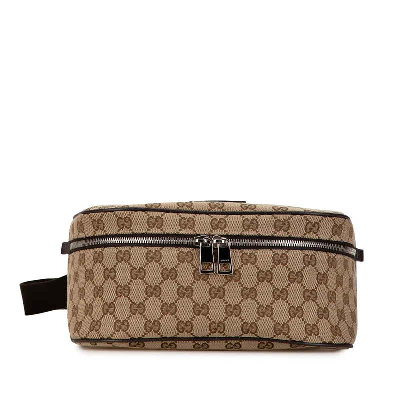 Ladies Gucci Dionysus bags with a star - shaped charmBrown Gucci GG Canvas Waist Pouch Belt Bag