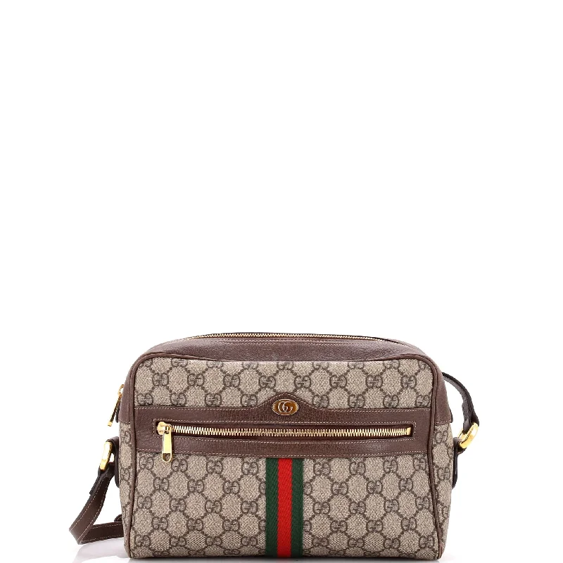 Women Gucci crossbody bags with a woven leather strapOphidia Shoulder Bag GG Coated Canvas Small