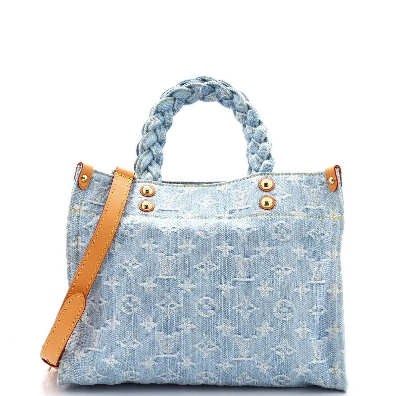 Louis Vuitton Capucines bags with smooth calfskin leather for luxuryLet GO Handbag Monogram Denim PM