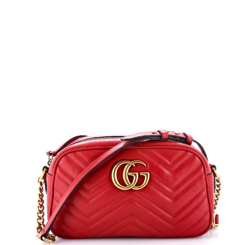 Women Gucci bags with a zippered interior pocketGG Marmont Shoulder Bag Matelasse Leather Small