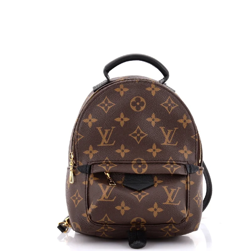 Louis Vuitton backpacks with a padded back panel for comfort during long - wearPalm Springs Backpack Monogram Canvas Mini