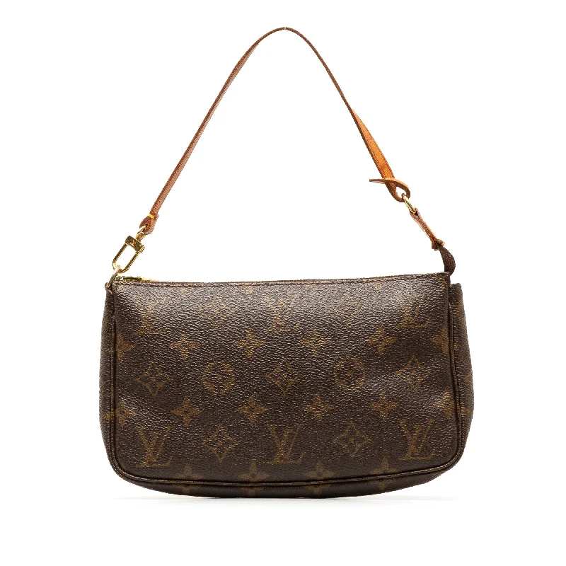 Louis Vuitton Twist bags with a contrast - colored interior for visual interestBrown Louis Vuitton Monogram Pochette Accessoires Shoulder Bag