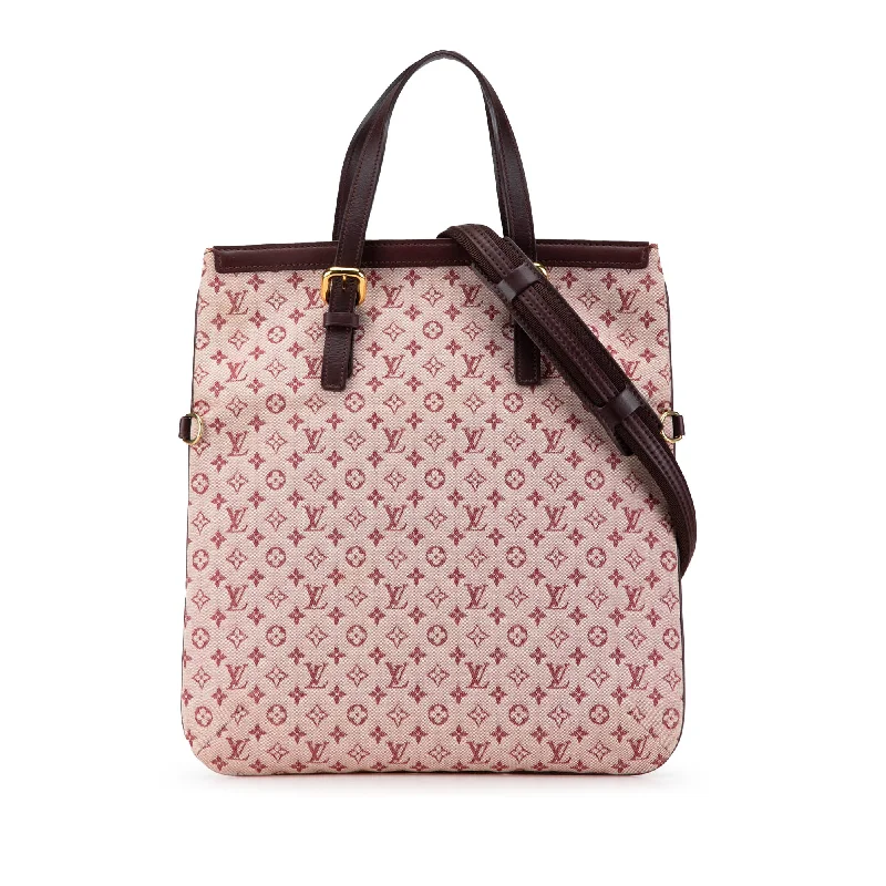 Louis Vuitton bags with a chain - link trim and a leather body for a modern edgeRed Louis Vuitton Monogram Mini Lin Francoise Satchel