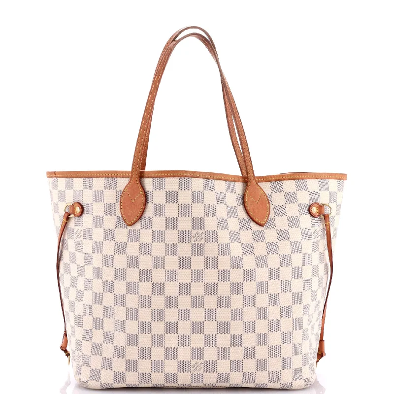 Louis Vuitton bags with a front - flap pocket for quick - access itemsNeverfull NM Tote Damier MM