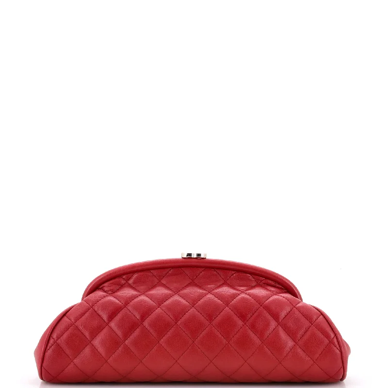 Christian Dior Saddle bags with a studded trim for a bold lookTimeless Clutch Quilted Lambskin