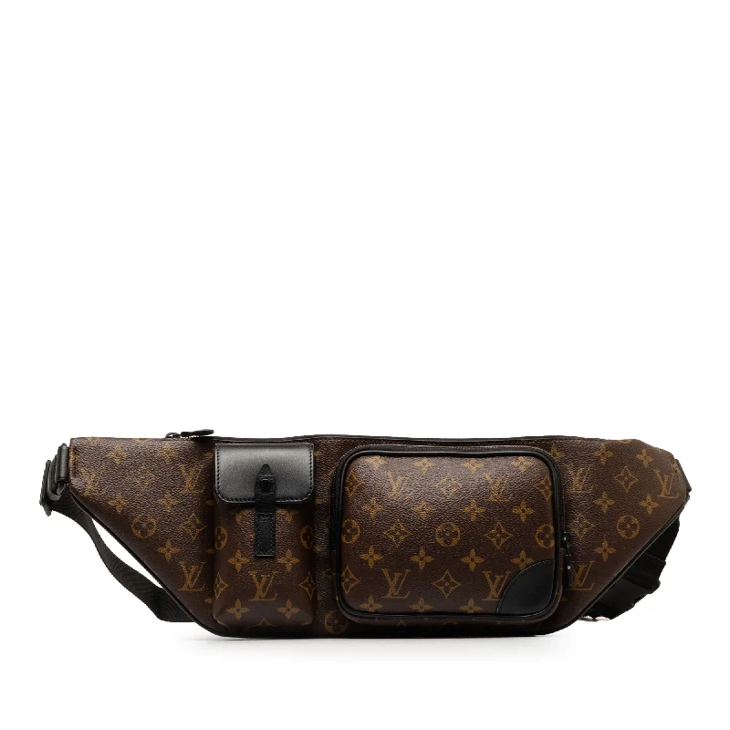 Louis Vuitton crossbody bags with a keychain holder for practicalityBrown Louis Vuitton Monogram Macassar Christopher Bumbag Belt Bag