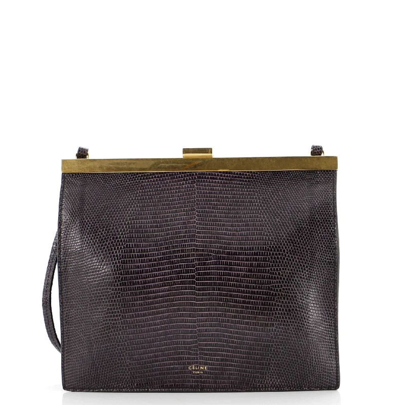 High - fashion Christian Dior bags with a geometric patternClasp Crossbody Bag Lizard Mini