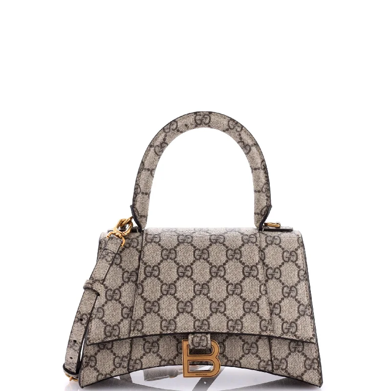 Ladies Gucci Dionysus bags in a pastel colorx Balenciaga The Hacker Project Hourglass Top Handle Bag GG Coated Canvas Small