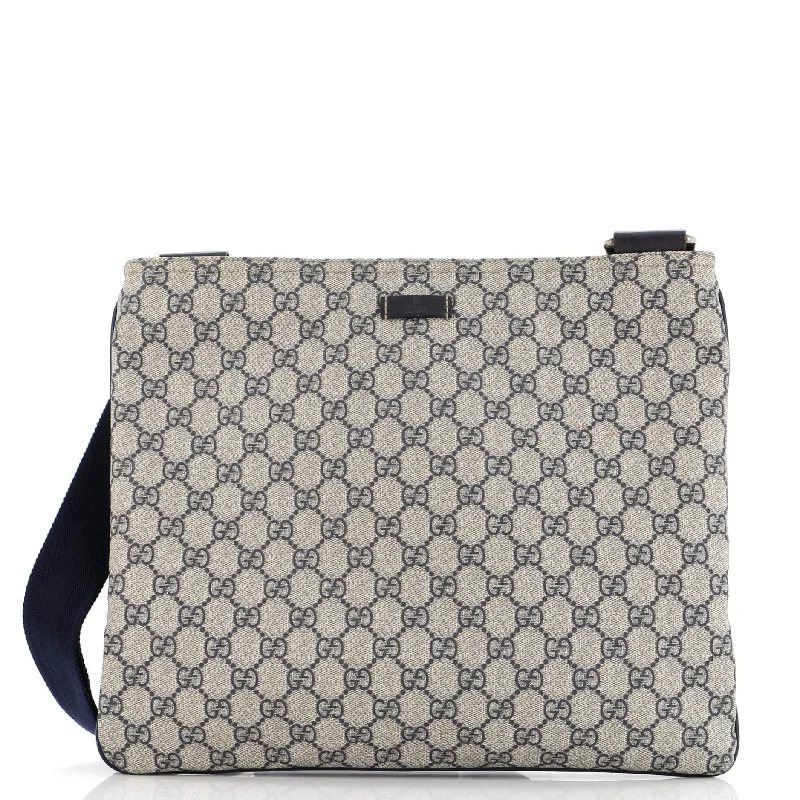 Women Gucci Sylvie bags with a leather - wrapped handleZip Top Messenger Bag GG Coated Canvas Large