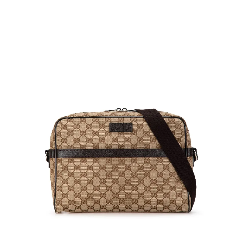 Gucci Marmont bags for women with quilted leather exteriorsBrown Gucci GG Canvas Messenger Bag