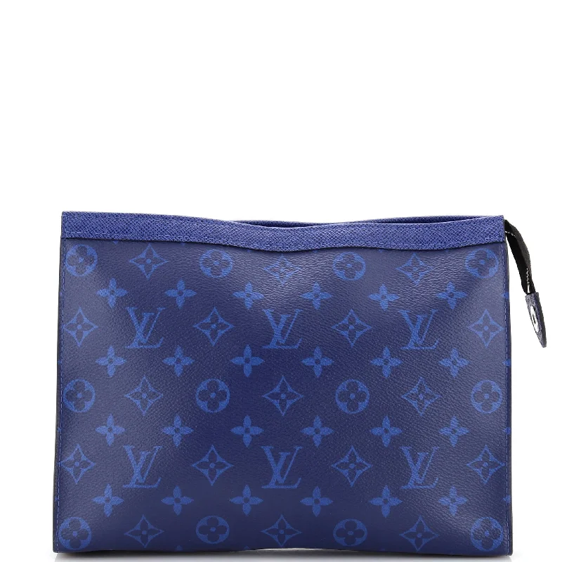 Ladies Louis Vuitton shoulder bags with a magnetic - closure flap for easePochette Voyage Monogram Taigarama MM