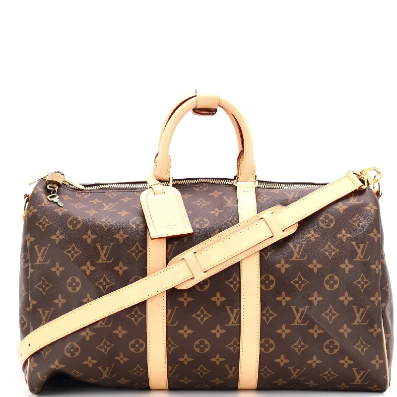 Louis Vuitton Alma bags featuring the signature top - handle designKeepall Bandouliere Bag Monogram Canvas 45