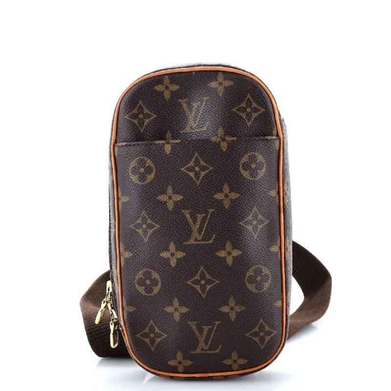 Louis Vuitton backpacks with a multi - pocket organization for functionalityPochette Gange Monogram Canvas