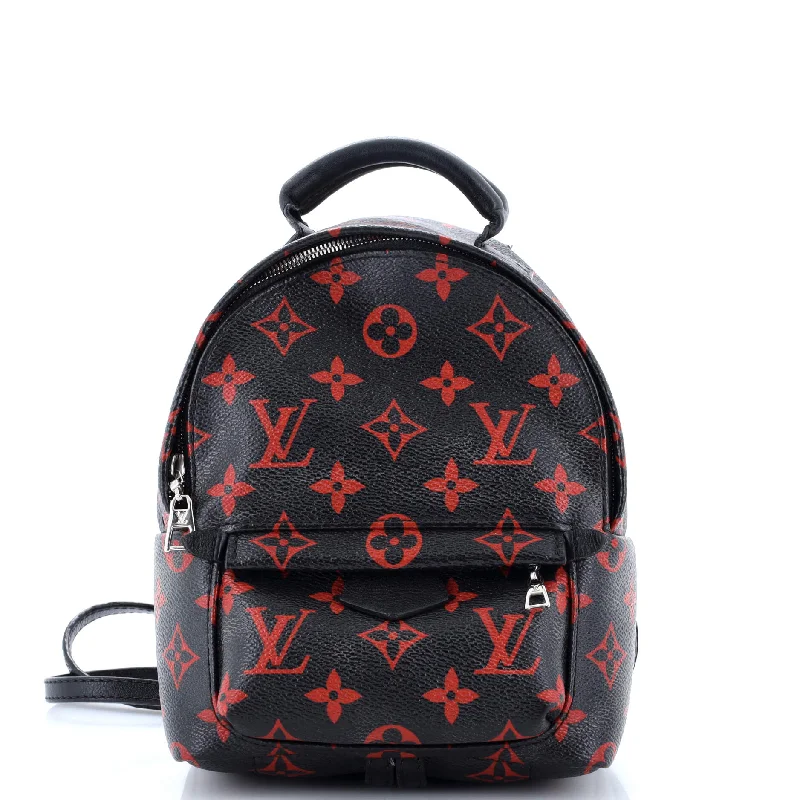 Ladies Louis Vuitton handbags with a detachable coin purse insidePalm Springs Backpack Limited Edition Monogram Infrarouge Mini