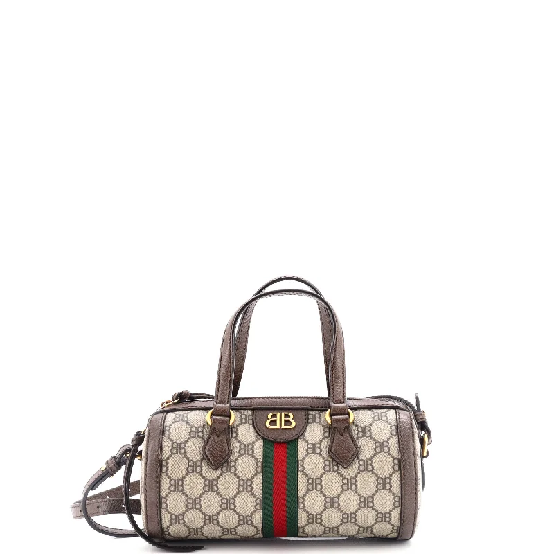 Women Gucci bags with interlocking G hardware for a classic lookx Gucci The Hacker Project Boston Bag BB Coated Canvas Small