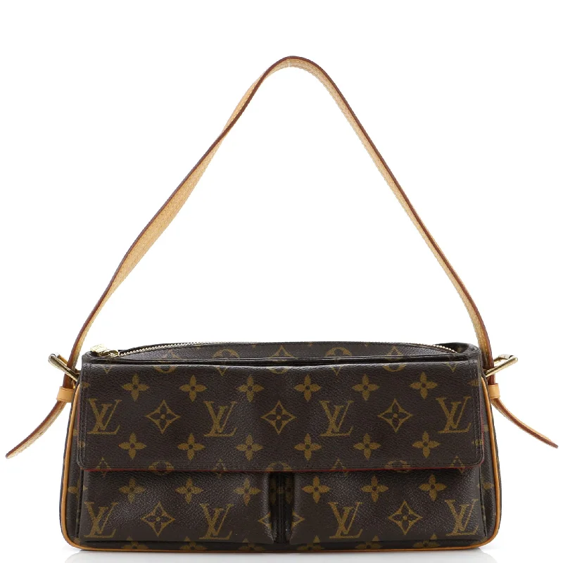 Louis Vuitton tote bags with a water - resistant coating for outdoor useViva Cite Handbag Monogram Canvas MM