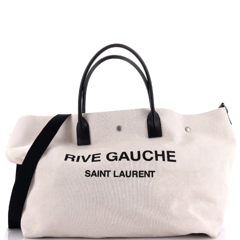 Christian Dior bags with a side - pocket for holding a water bottleRive Gauche Shopper Tote Canvas Maxi