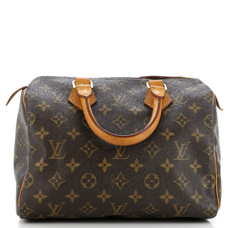 Louis Vuitton backpacks with a hidden back pocket for securitySpeedy Handbag Monogram Canvas 25