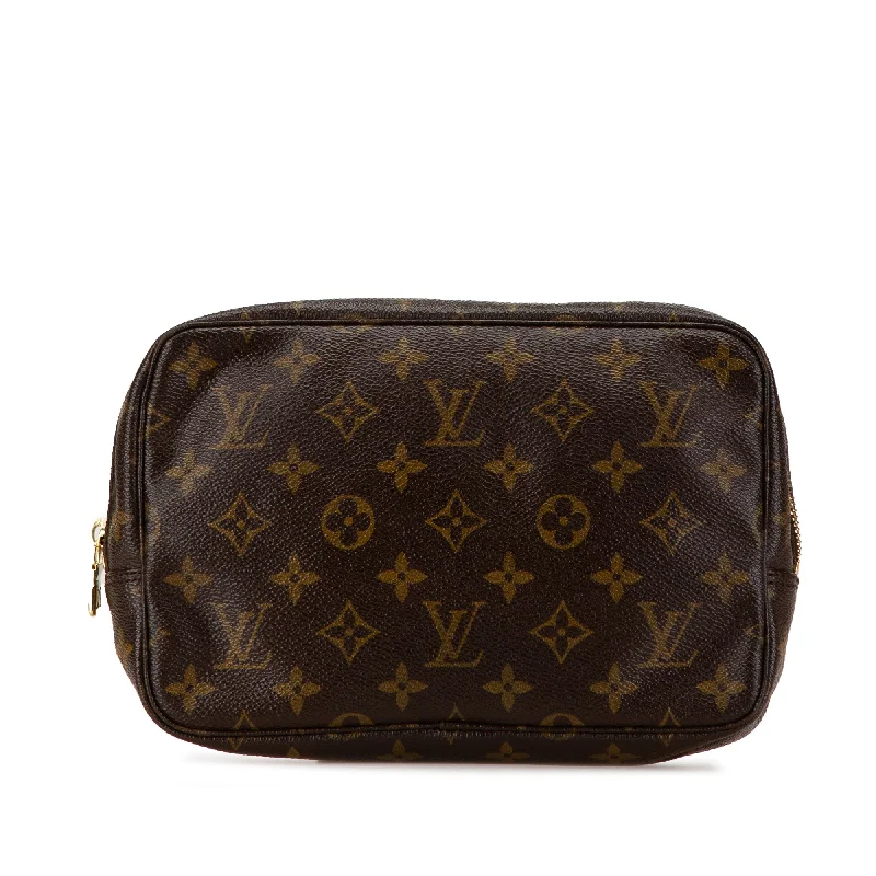 Louis Vuitton backpacks with a multi - pocket organization for functionalityBrown Louis Vuitton Monogram Trousse Toilette 23 Clutch Bag