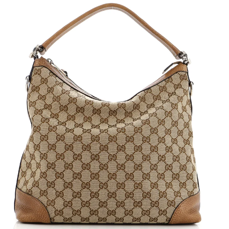 Ladies Gucci Dionysus bags with a star - shaped charmBree Hobo GG Canvas with Leather Large