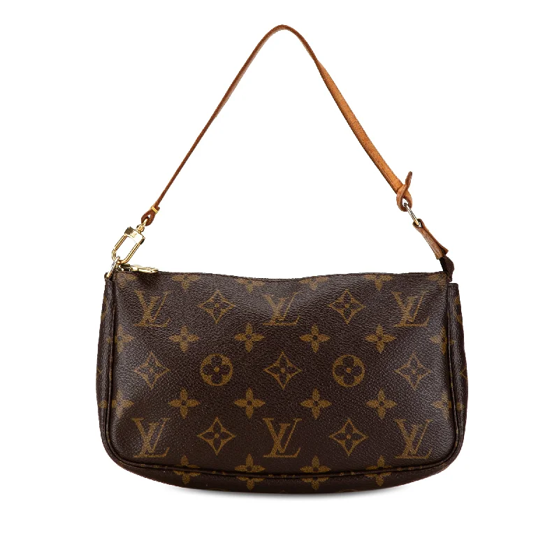 Louis Vuitton Twist bags with a snakeskin - effect panel for a bold lookBrown Louis Vuitton Monogram Pochette Accessoires Shoulder Bag