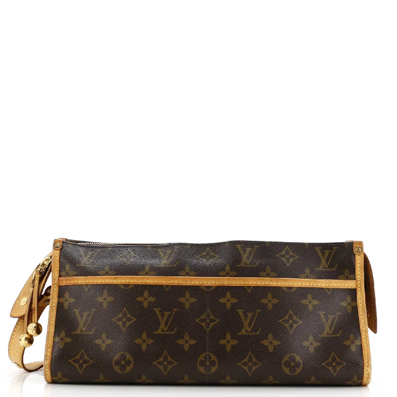 Louis Vuitton Twist bags with a crystal - embellished LV - turnlockPopincourt Shoulder Bag Monogram Canvas Long