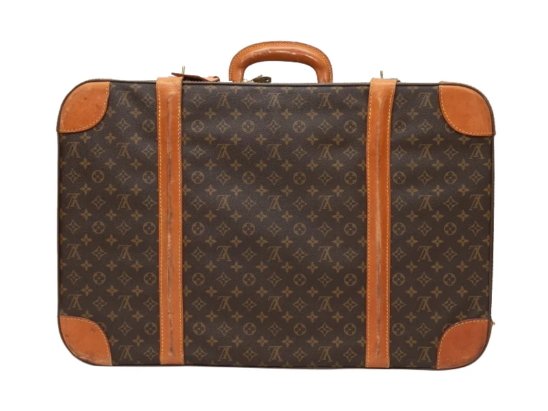 Small - sized Louis Vuitton Pochette Metis bags for a compact carryVintage Brown Louis Vuitton Monogram Suitcase