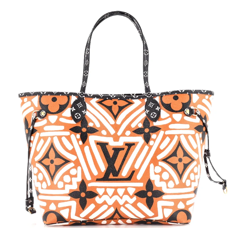 Ladies Louis Vuitton shoulder bags with a tassel decoration for charmNeverfull NM Tote Limited Edition Crafty Monogram Giant MM