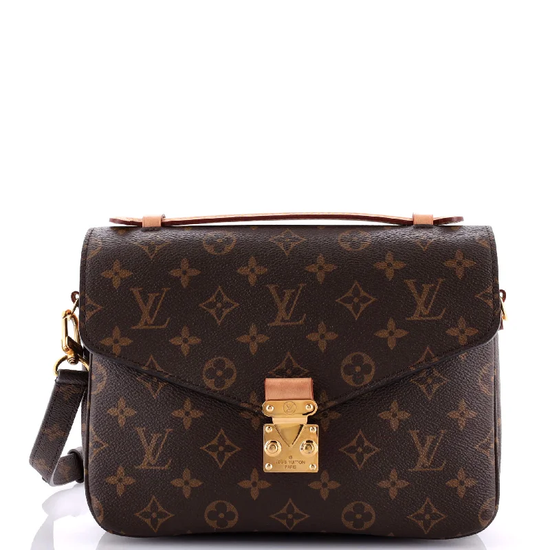 Louis Vuitton bags with a detachable mirror inside for on - the - go touch - upsPochette Metis Monogram Canvas