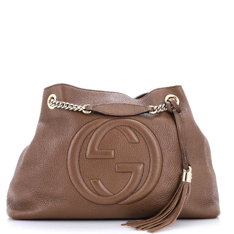 Gucci tote bags for women with a spacious interiorSoho Chain Strap Shoulder Bag Leather Medium