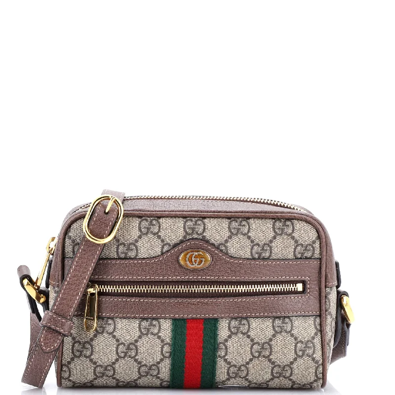 Gucci Marmont bags for women with a contrast - colored interiorOphidia Shoulder Bag GG Coated Canvas Mini