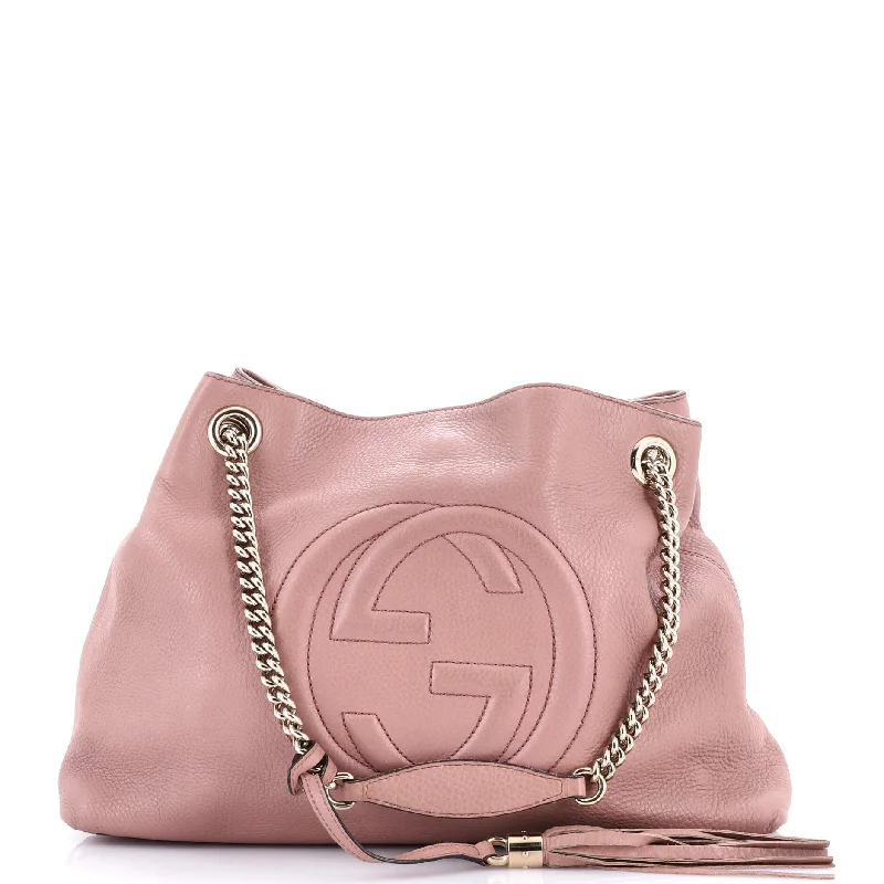 Gucci crossbody bags for women with adjustable leather strapsSoho Chain Strap Shoulder Bag Leather Medium