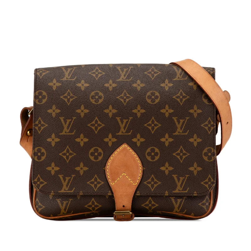 Ladies Louis Vuitton Capucines bags with a detachable shoulder strapBrown Louis Vuitton Monogram Cartouchiere GM Crossbody Bag