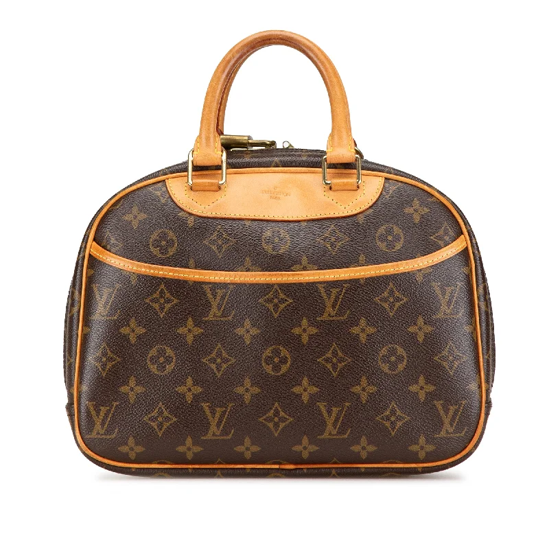 Louis Vuitton bags with a chain - link trim and a leather body for a modern edgeBrown Louis Vuitton Monogram Trouville Handbag