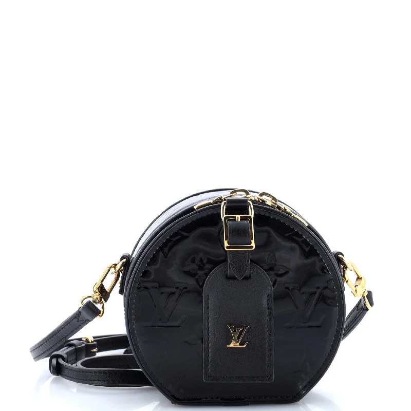 Louis Vuitton backpacks with a multi - pocket organization for functionalityMini Boite Chapeau Bag Monogram Vernis