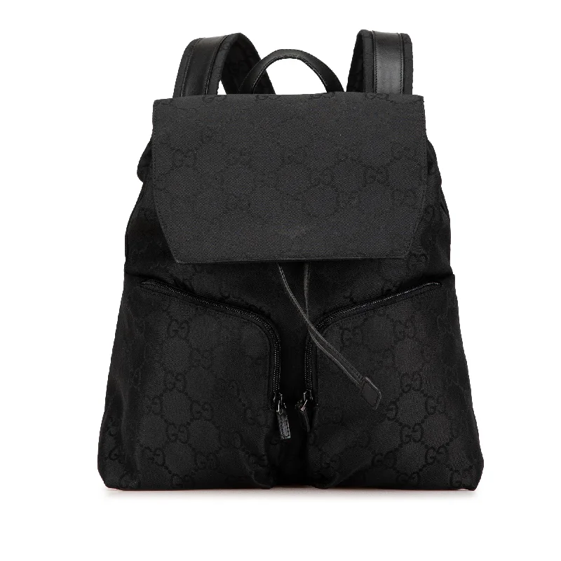 Gucci Marmont bags for women with a snakeskin - effect panelBlack Gucci GG Nylon Backpack