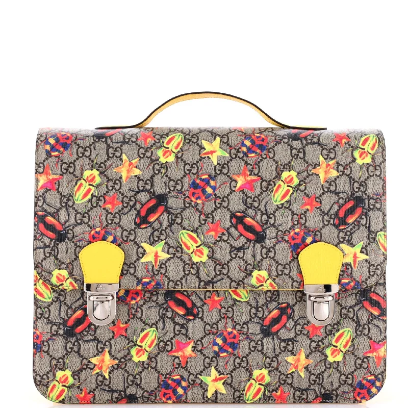 Medium - sized Women Gucci handbags for everyday useChildren's Flap Backpack Printed GG Coated Canvas