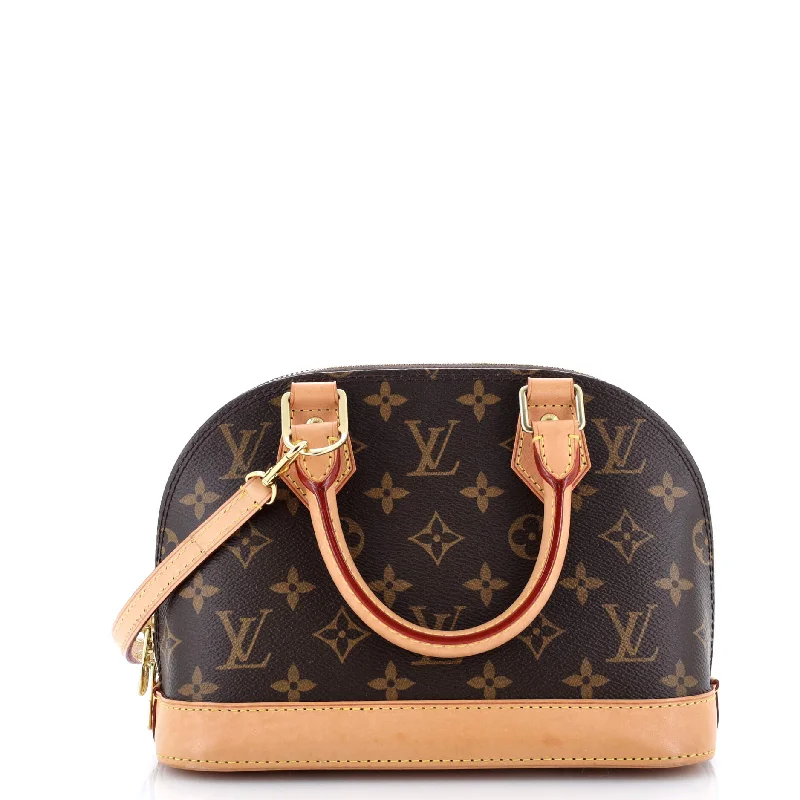 Louis Vuitton backpacks with a padded back panel for comfort during long - wearAlma Handbag Monogram Canvas BB