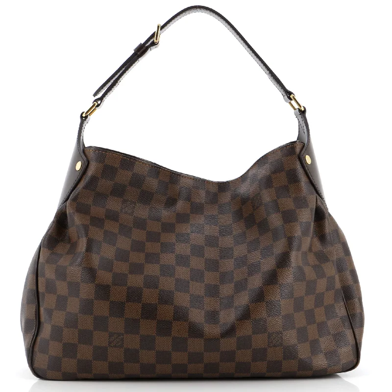 Louis Vuitton bags with a chain - link trim and a leather body for a modern edgeReggia Handbag Damier