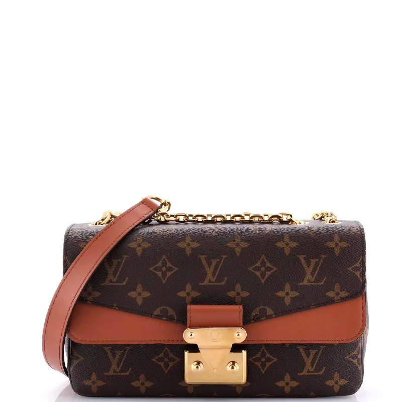 Louis Vuitton crossbody bags in a bold red color for a statementMarceau Handbag Monogram Canvas with Leather