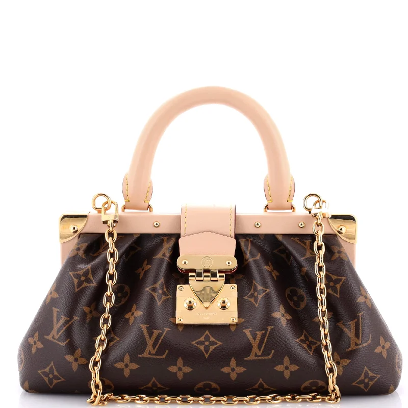 Louis Vuitton Alma bags featuring the signature top - handle designMonogram Top Handle Frame Clutch Monogram Canvas