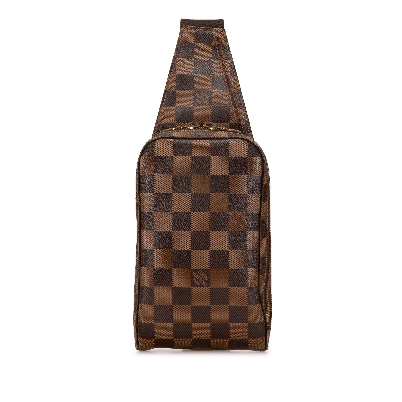 Medium - sized Louis Vuitton tote bags for work and shoppingBrown Louis Vuitton Damier Ebene Geronimos Crossbody Bag