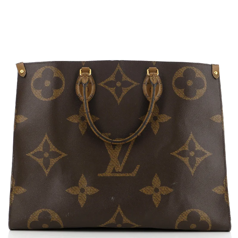 Louis Vuitton bags with a detachable mobile phone holder for convenienceOnTheGo Tote Reverse Monogram Giant GM